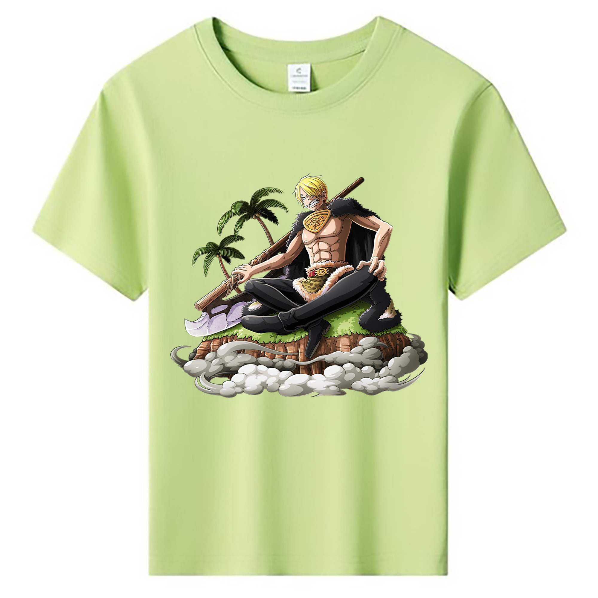 （画像用） ワンピース サンジ ONE PIECE Sanji 綿100％キッズTシャツ（フロントプリント）